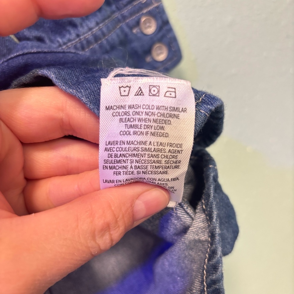 Calvin Klein Jeans Girls’ Blue Denim Button Down Shirt Dress Size M (8/10)​ - Picture 6 of 10